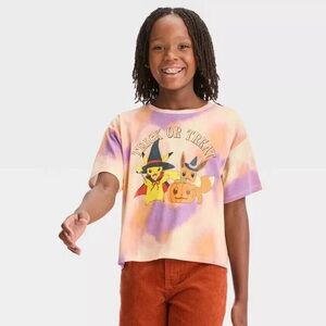 POKÉMON PIKACHU HALLOWEEN CROPPED T-SHIRT - TYE DYE MULTI SIZES (NEW WITH TAGS)